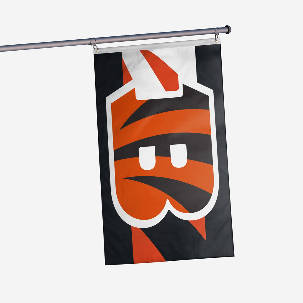 Cincinnati Bengals Big Logo Team Stripe Horizontal Flag FOCO - FOCO.com