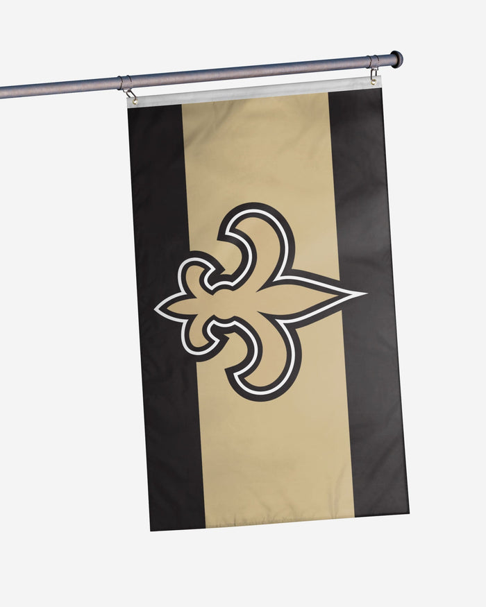 New Orleans Saints Big Logo Team Stripe Horizontal Flag FOCO - FOCO.com