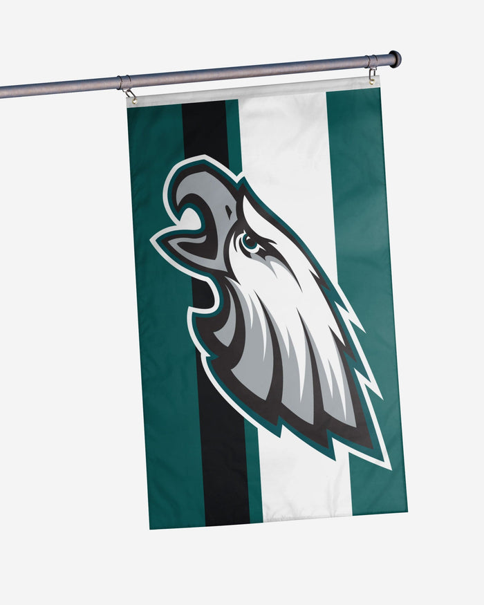 Philadelphia Eagles Big Logo Team Stripe Horizontal Flag FOCO - FOCO.com