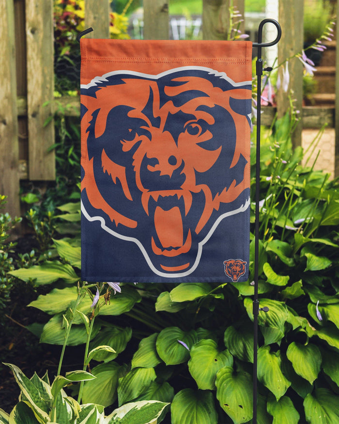 Chicago Bears Colorblock Helmet Garden Flag FOCO - FOCO.com