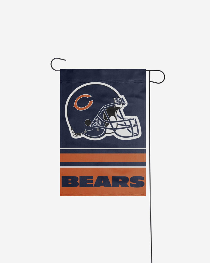 Chicago Bears Colorblock Helmet Garden Flag FOCO - FOCO.com