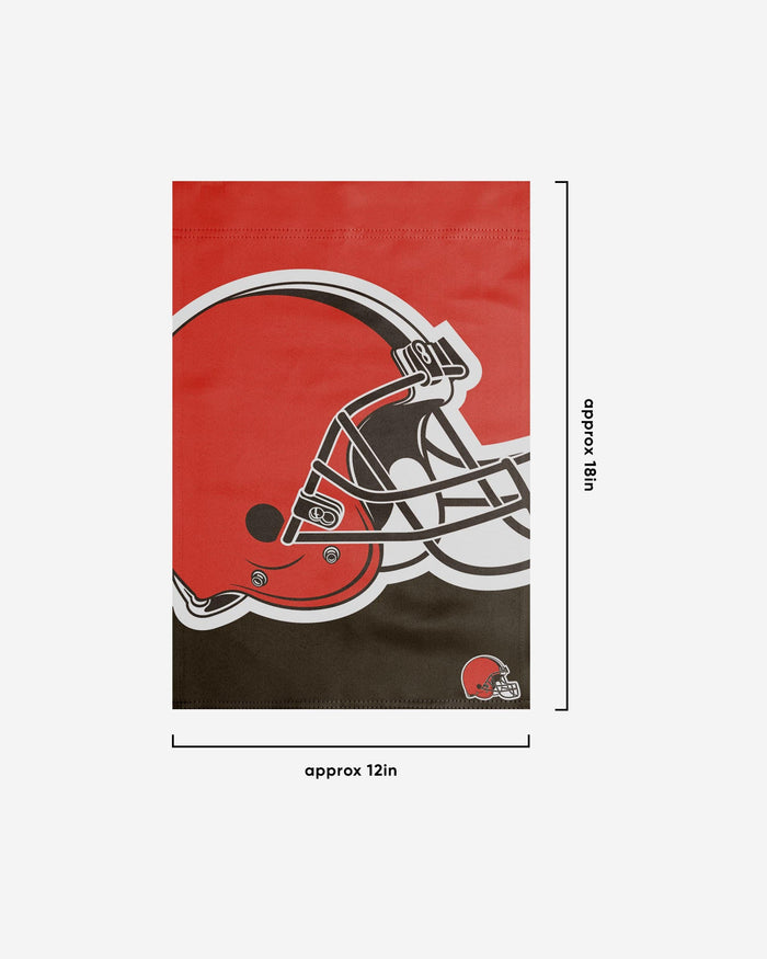 Cleveland Browns Colorblock Helmet Garden Flag FOCO - FOCO.com