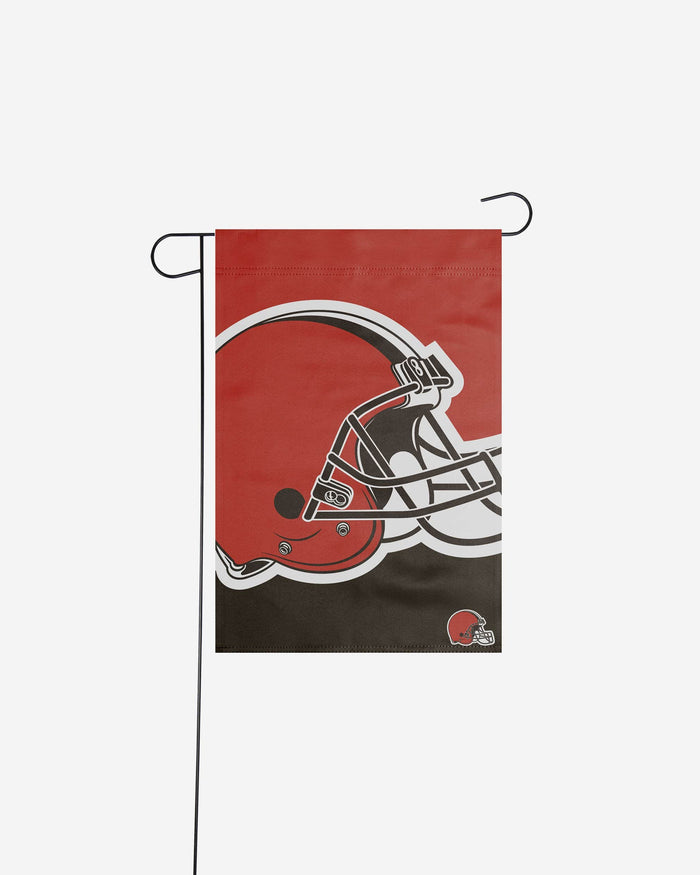 Cleveland Browns Colorblock Helmet Garden Flag FOCO - FOCO.com