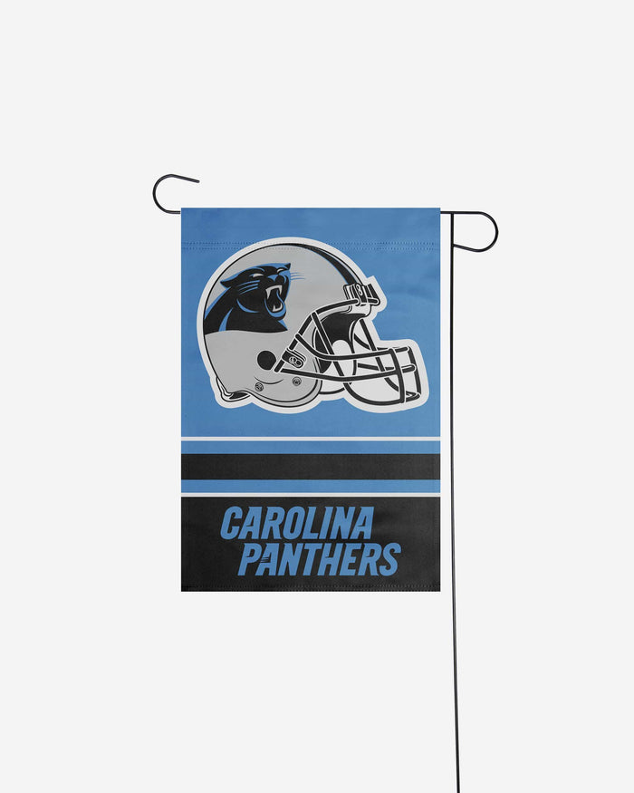 Carolina Panthers Colorblock Helmet Garden Flag FOCO - FOCO.com