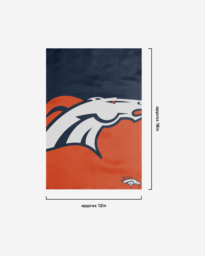 Denver Broncos Colorblock Helmet Garden Flag FOCO - FOCO.com