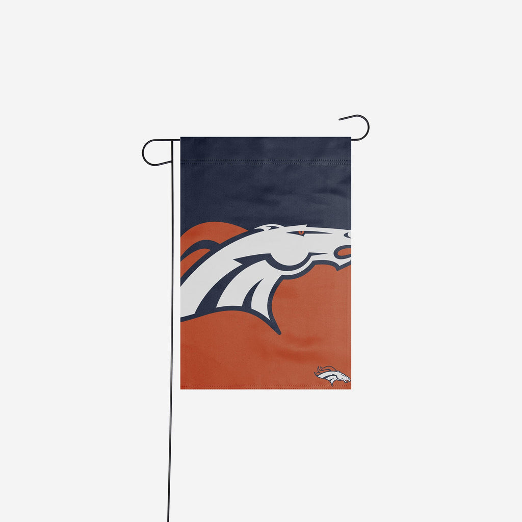 Denver Broncos Colorblock Helmet Garden Flag FOCO - FOCO.com