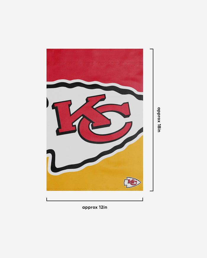 Kansas City Chiefs Colorblock Helmet Garden Flag FOCO - FOCO.com