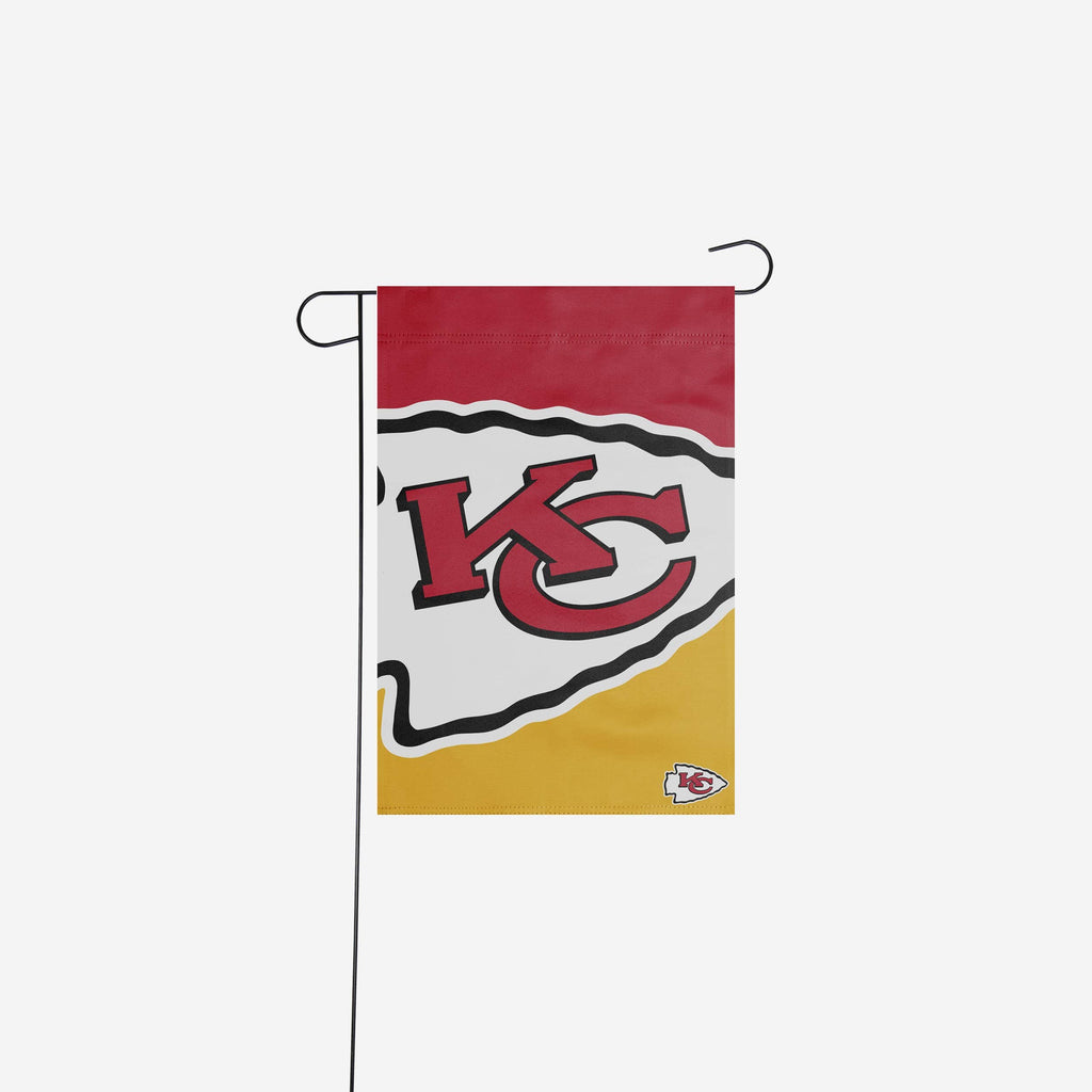 Kansas City Chiefs Colorblock Helmet Garden Flag FOCO - FOCO.com