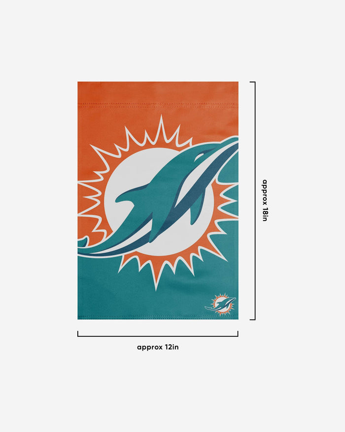 Miami Dolphins Colorblock Helmet Garden Flag FOCO - FOCO.com