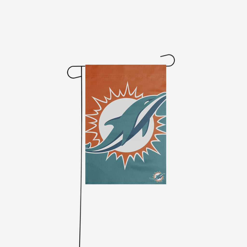 Miami Dolphins Colorblock Helmet Garden Flag FOCO - FOCO.com