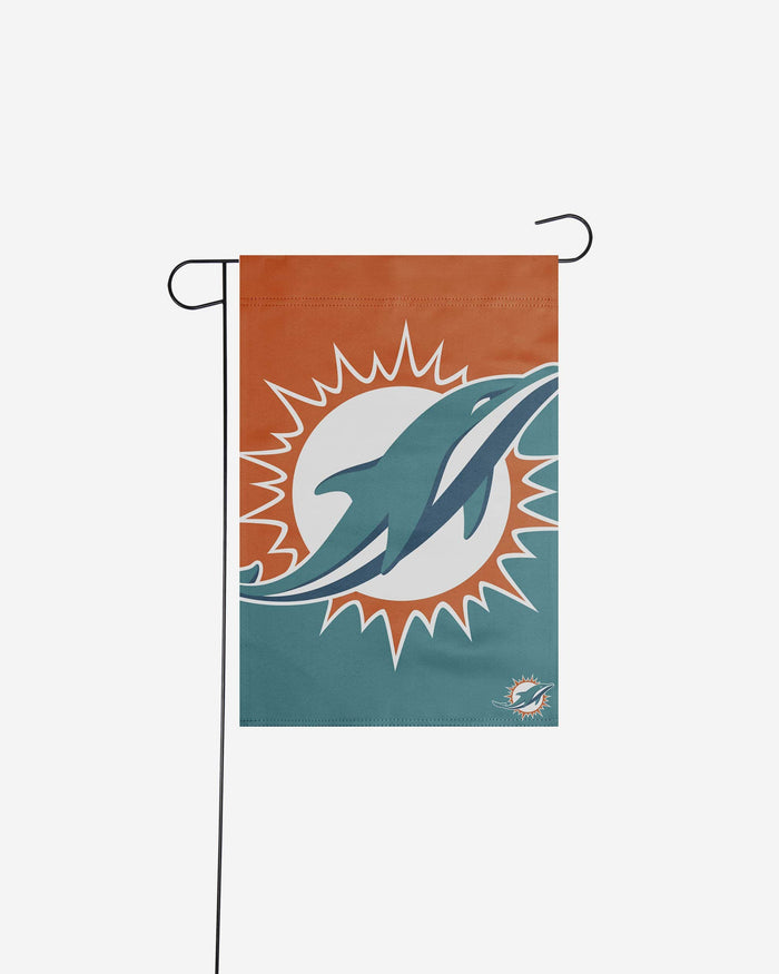 Miami Dolphins Colorblock Helmet Garden Flag FOCO - FOCO.com