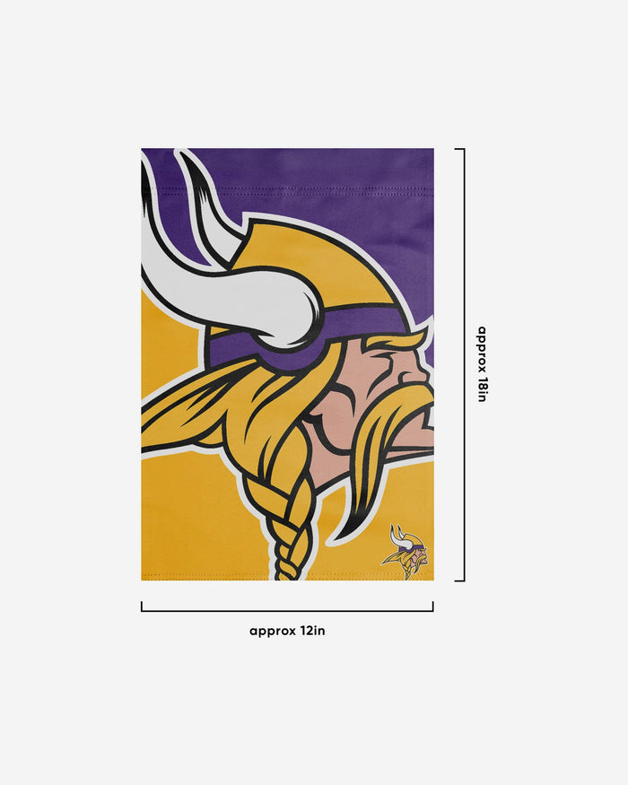 Minnesota Vikings Colorblock Helmet Garden Flag FOCO - FOCO.com