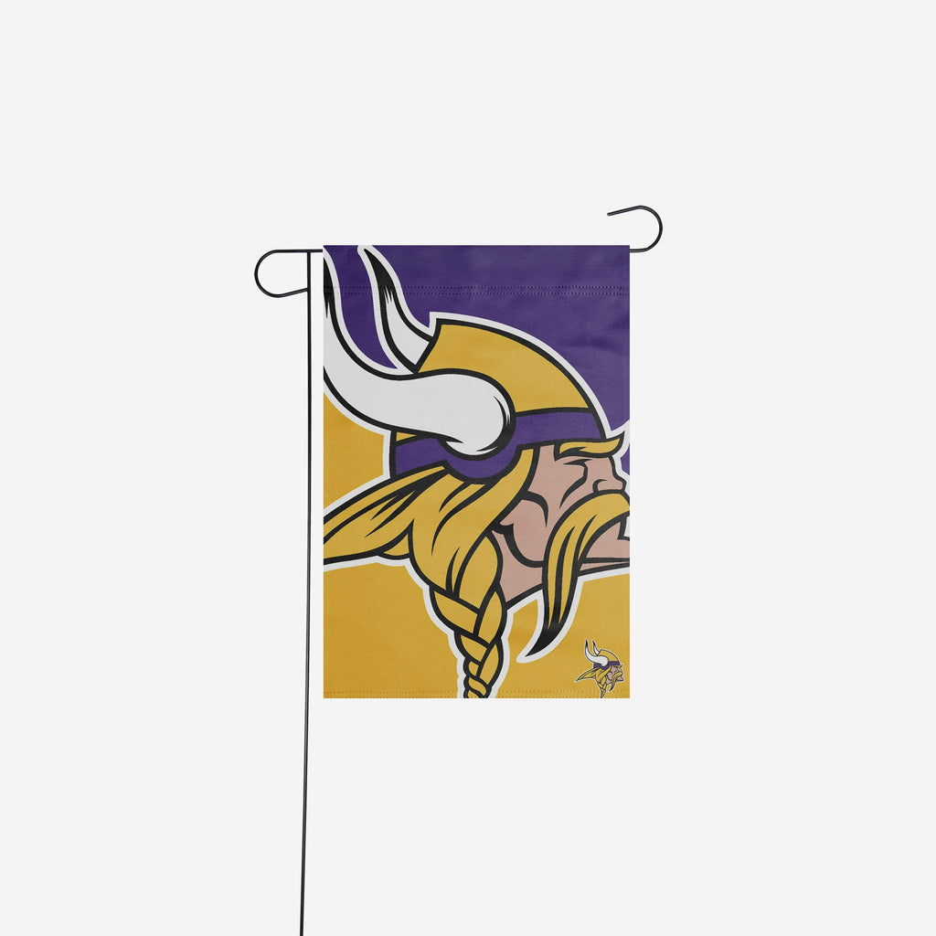 Minnesota Vikings Colorblock Helmet Garden Flag FOCO - FOCO.com