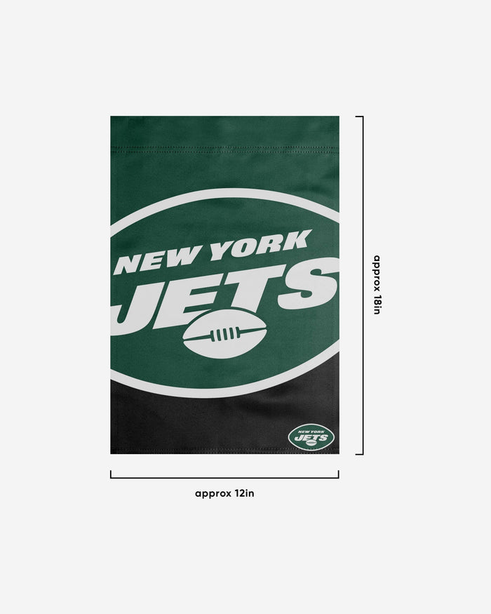 New York Jets Colorblock Helmet Garden Flag FOCO - FOCO.com