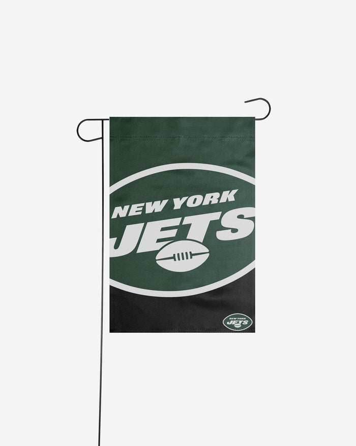 New York Jets Colorblock Helmet Garden Flag FOCO - FOCO.com