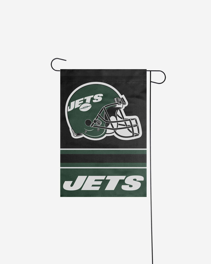 New York Jets Colorblock Helmet Garden Flag FOCO - FOCO.com