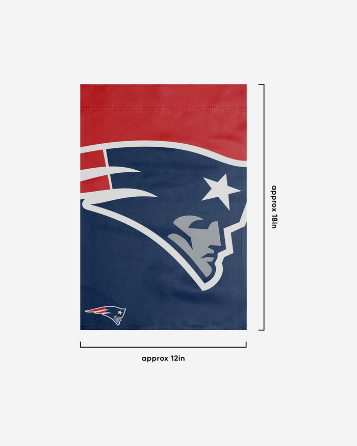 New England Patriots Colorblock Helmet Garden Flag FOCO - FOCO.com