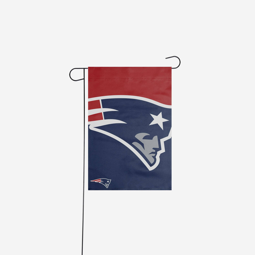 New England Patriots Colorblock Helmet Garden Flag FOCO - FOCO.com