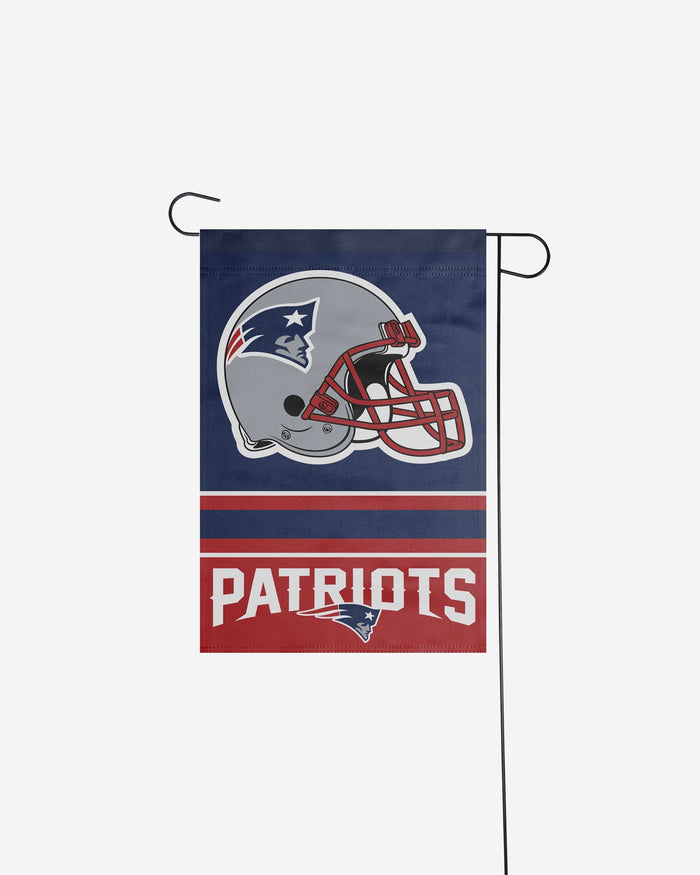 New England Patriots Colorblock Helmet Garden Flag FOCO - FOCO.com