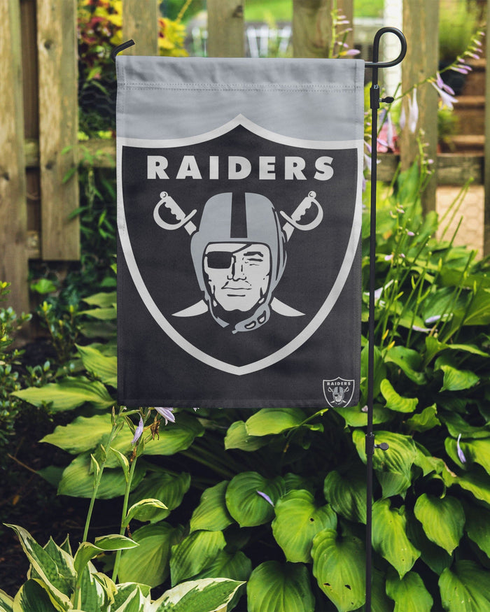 Las Vegas Raiders Colorblock Helmet Garden Flag FOCO - FOCO.com