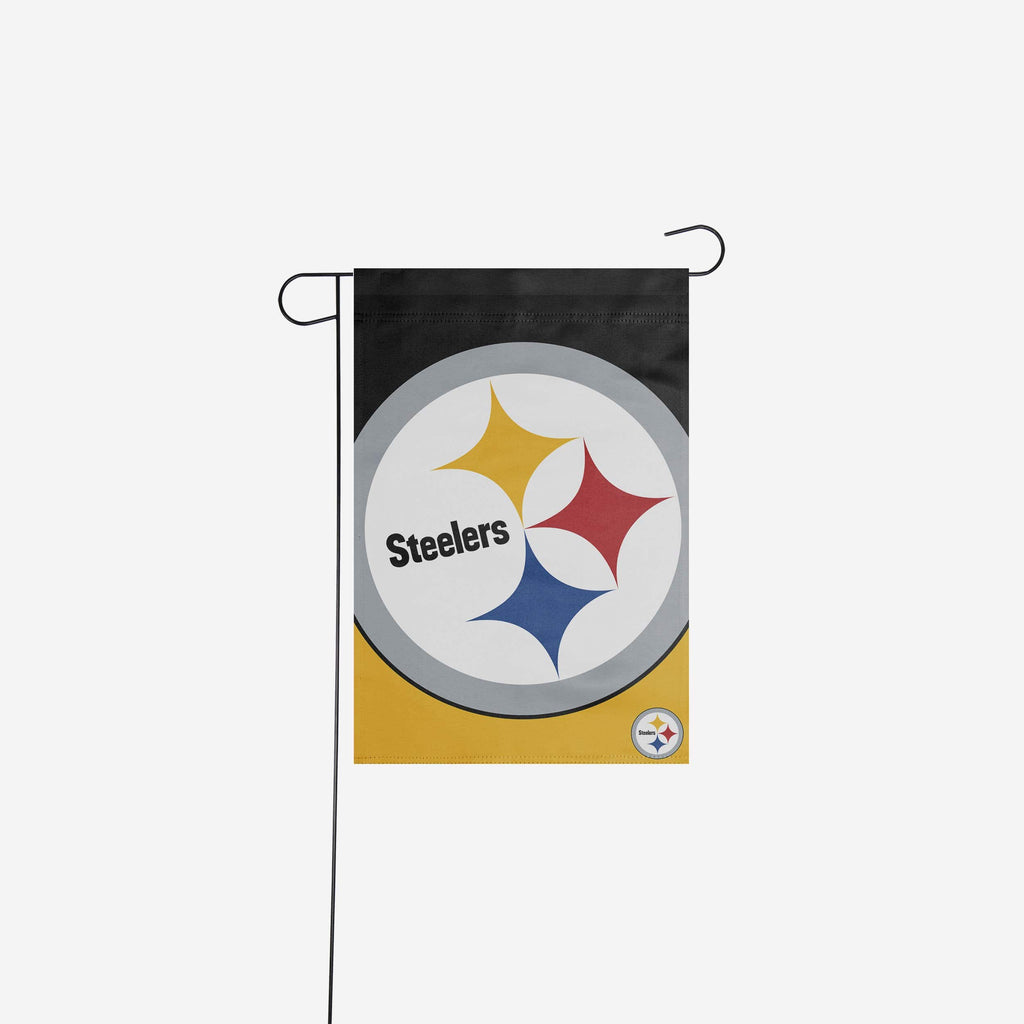 Pittsburgh Steelers Colorblock Helmet Garden Flag FOCO - FOCO.com