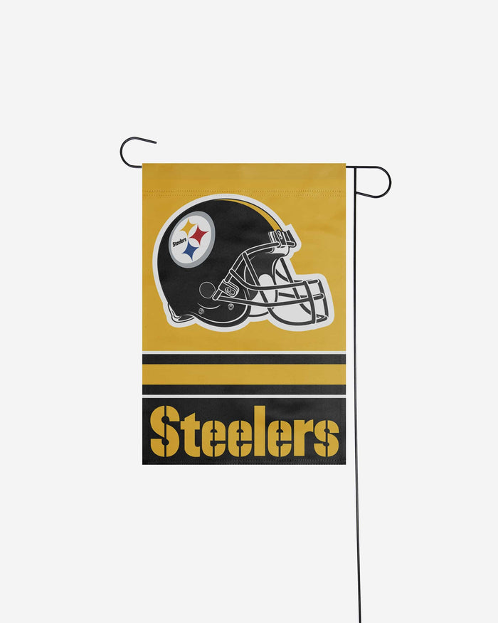 Pittsburgh Steelers Colorblock Helmet Garden Flag FOCO - FOCO.com