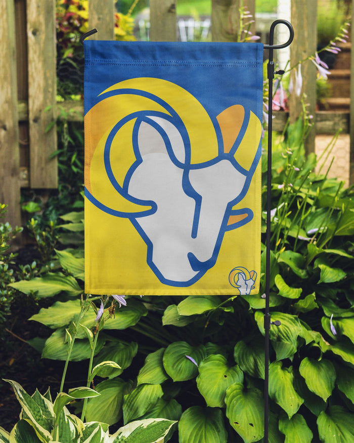 Los Angeles Rams Colorblock Helmet Garden Flag FOCO - FOCO.com