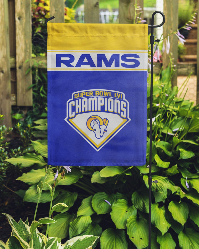 Los Angeles Rams Super Bowl LVI Champions Garden Flag FOCO - FOCO.com