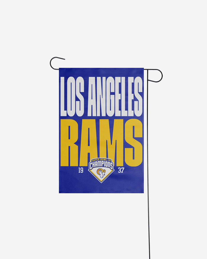 Los Angeles Rams Super Bowl LVI Champions Garden Flag FOCO - FOCO.com