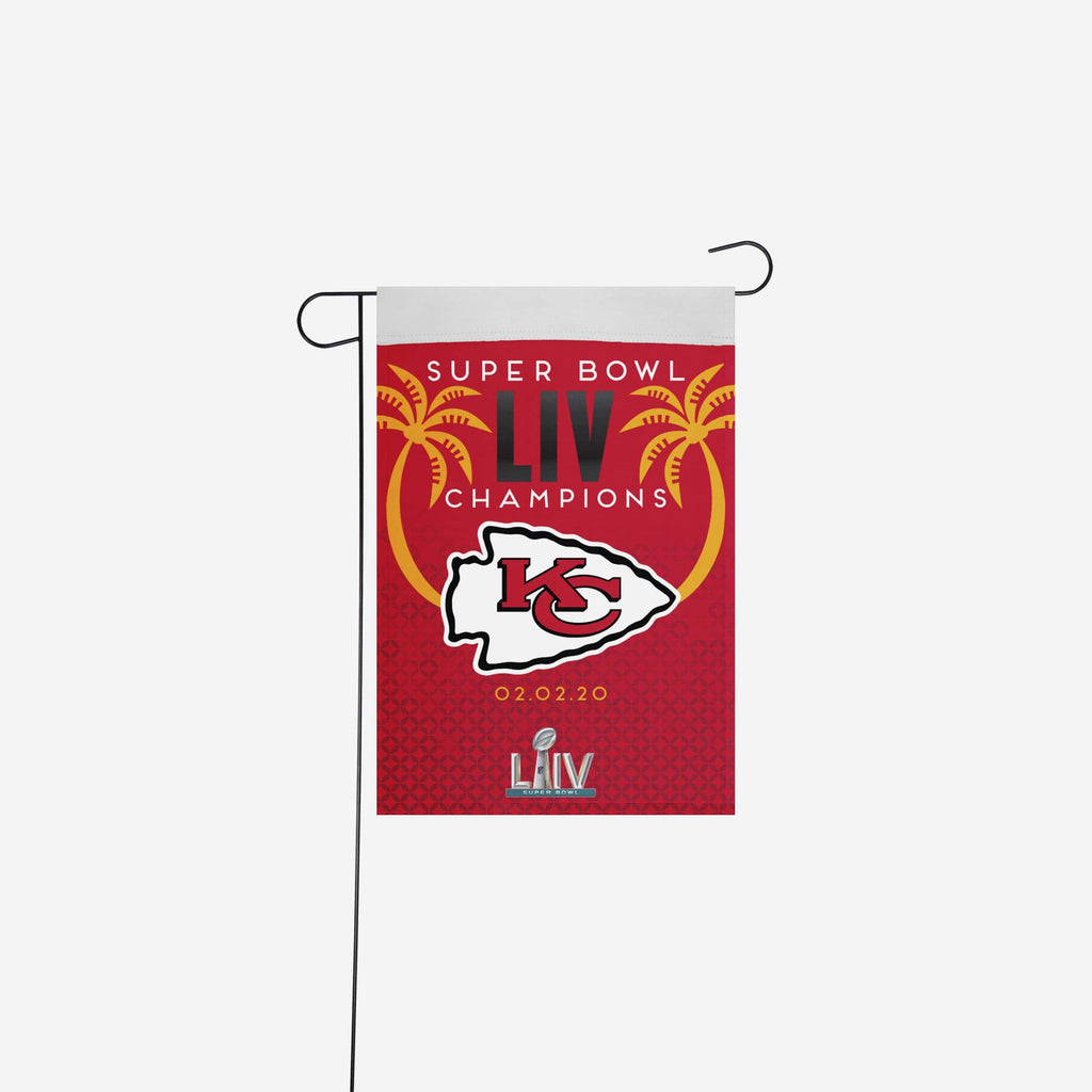 Kansas City Chiefs Super Bowl LIV Champions Garden Flag FOCO - FOCO.com