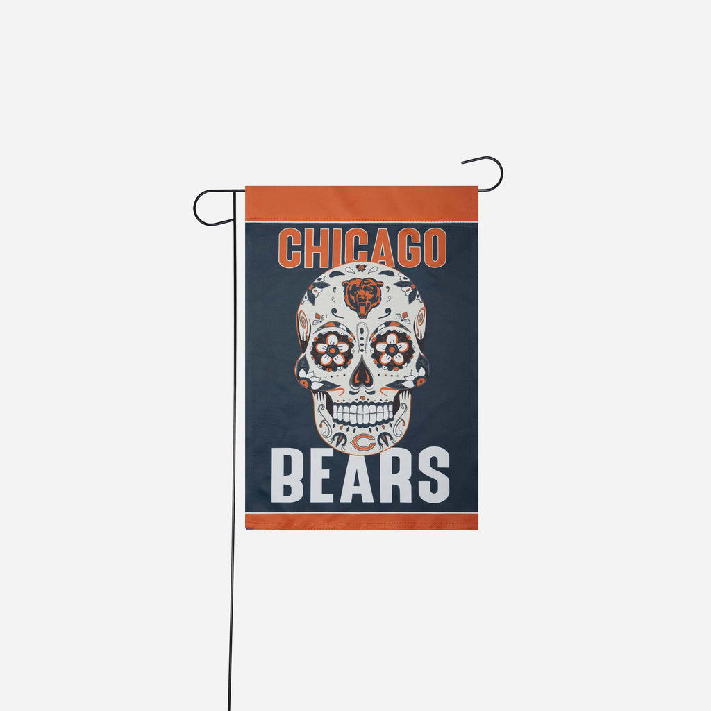 Chicago Bears Day of the Dead Garden Flag FOCO - FOCO.com