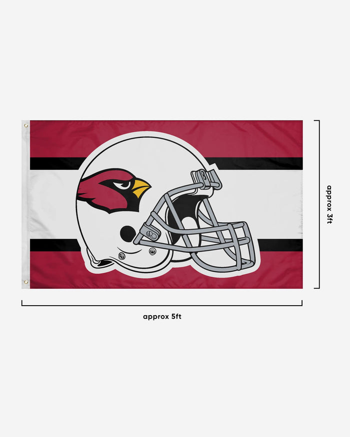 Arizona Cardinals Helmet Horizontal Flag FOCO - FOCO.com