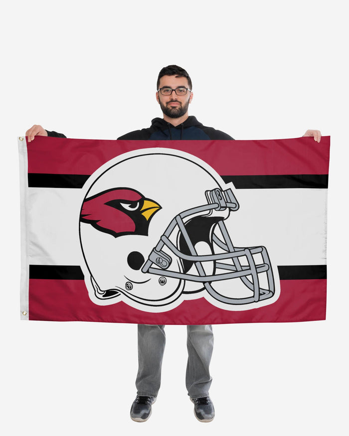 Arizona Cardinals Helmet Horizontal Flag FOCO - FOCO.com