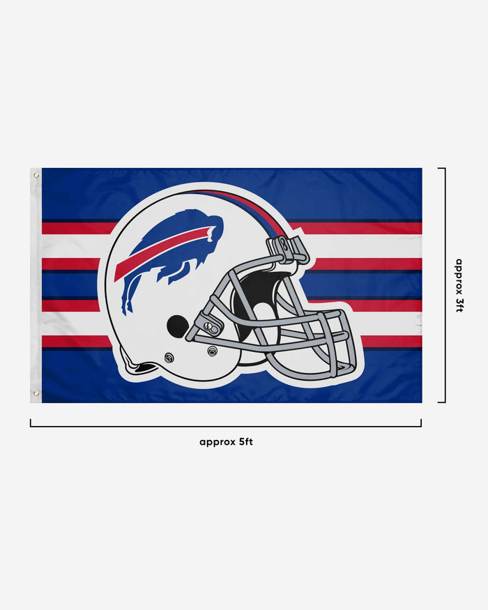 Buffalo Bills Helmet Horizontal Flag FOCO - FOCO.com