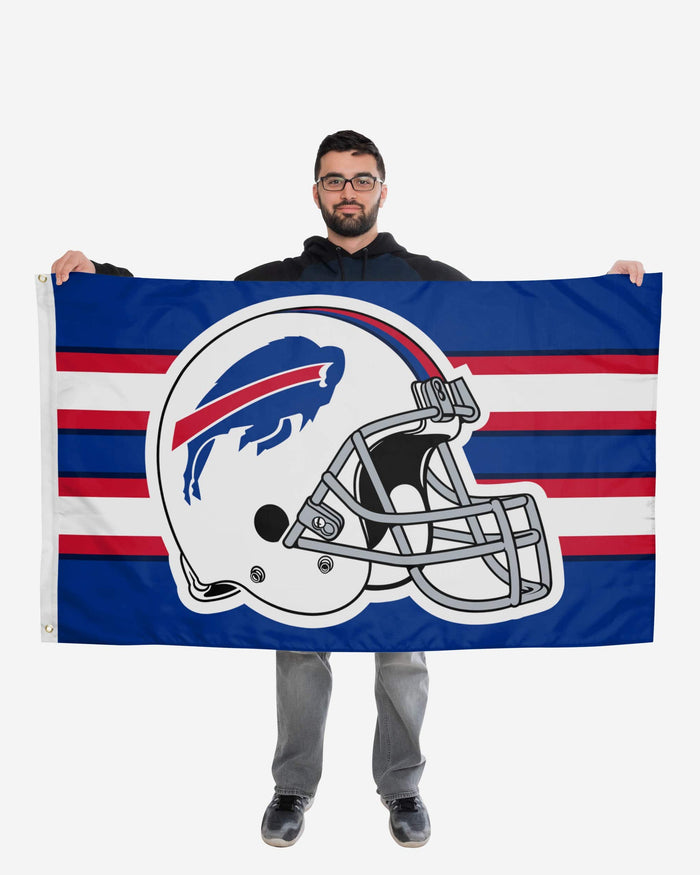 Buffalo Bills Helmet Horizontal Flag FOCO - FOCO.com