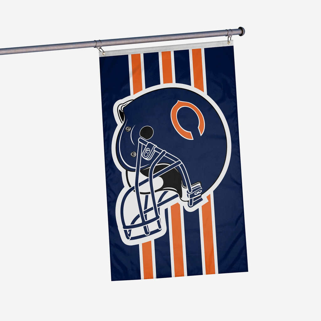 Chicago Bears Helmet Horizontal Flag FOCO - FOCO.com