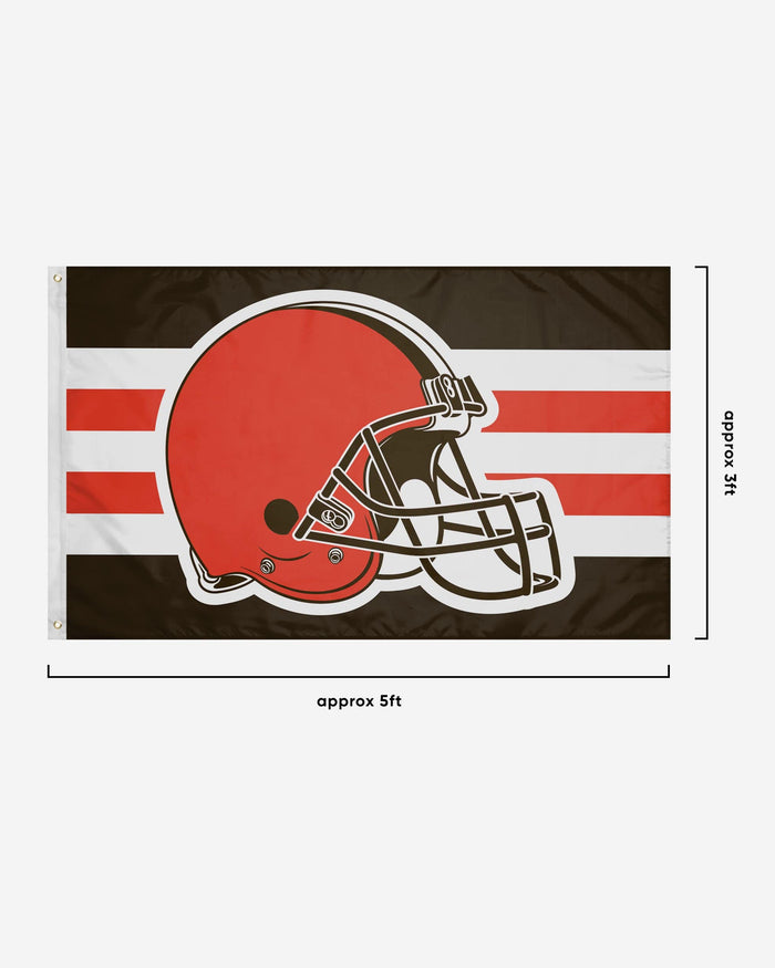 Cleveland Browns Helmet Horizontal Flag FOCO - FOCO.com