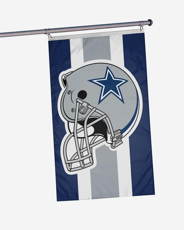 Dallas Cowboys Helmet Horizontal Flag FOCO - FOCO.com