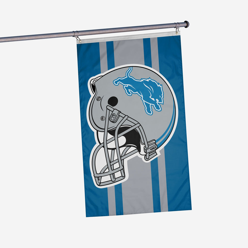 Detroit Lions Helmet Horizontal Flag FOCO - FOCO.com