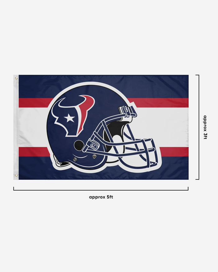 Houston Texans Helmet Horizontal Flag FOCO - FOCO.com