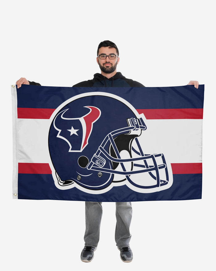 Houston Texans Helmet Horizontal Flag FOCO - FOCO.com