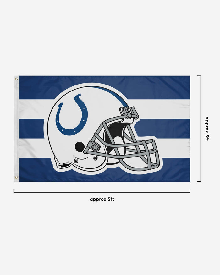 Indianapolis Colts Helmet Horizontal Flag FOCO - FOCO.com