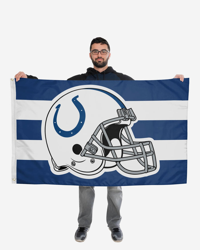 Indianapolis Colts Helmet Horizontal Flag FOCO - FOCO.com