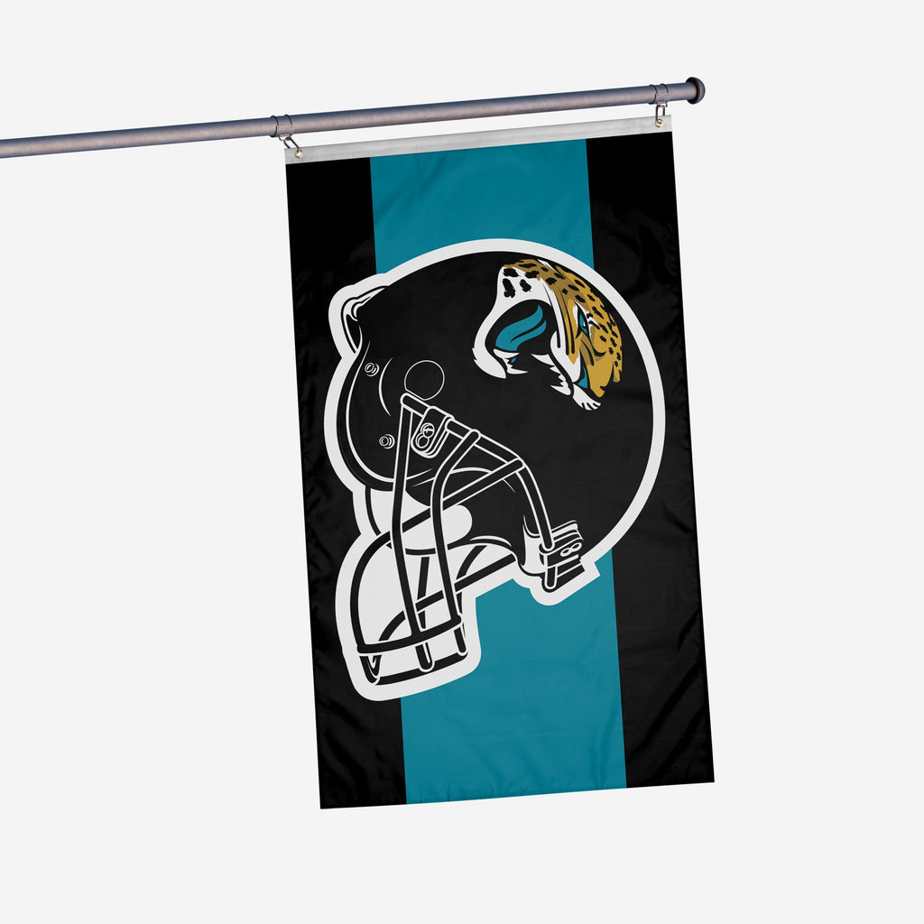 Jacksonville Jaguars Helmet Horizontal Flag FOCO - FOCO.com