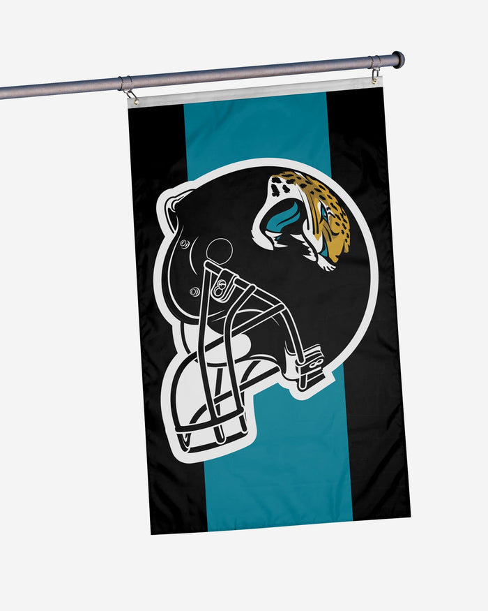 Jacksonville Jaguars Helmet Horizontal Flag FOCO - FOCO.com