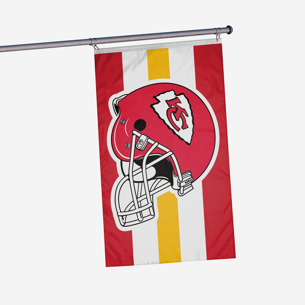 Kansas City Chiefs Helmet Horizontal Flag FOCO - FOCO.com