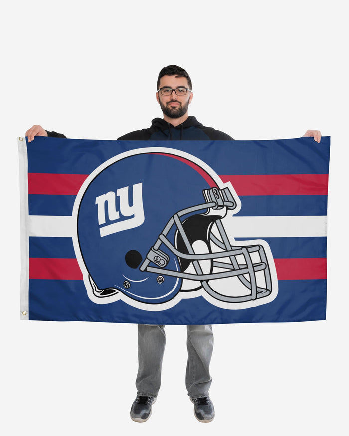 New York Giants Helmet Horizontal Flag FOCO - FOCO.com