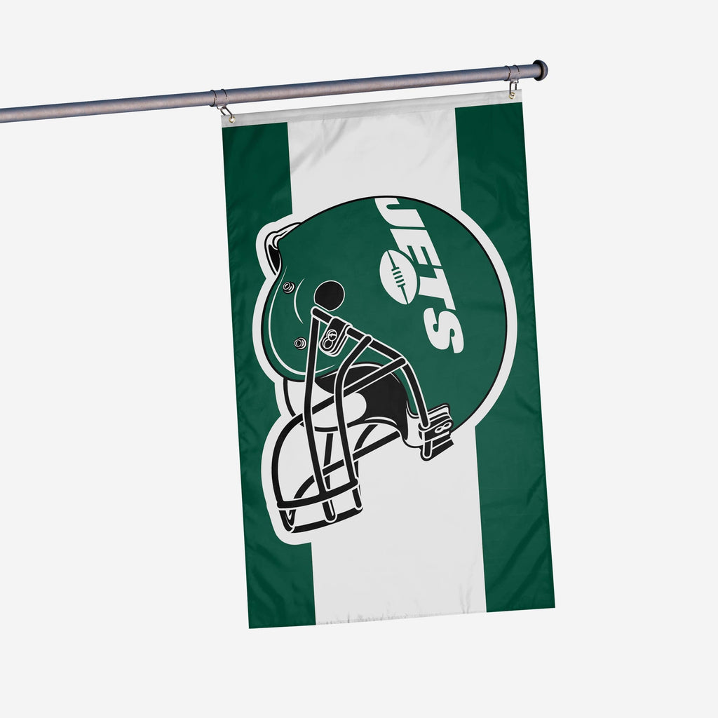 New York Jets Helmet Horizontal Flag FOCO - FOCO.com