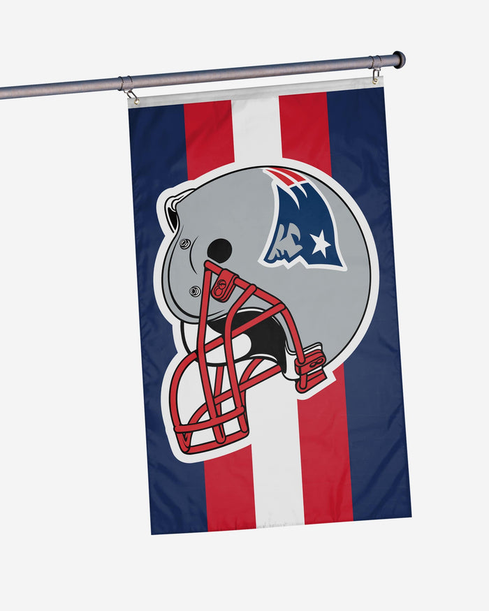 New England Patriots Helmet Horizontal Flag FOCO - FOCO.com