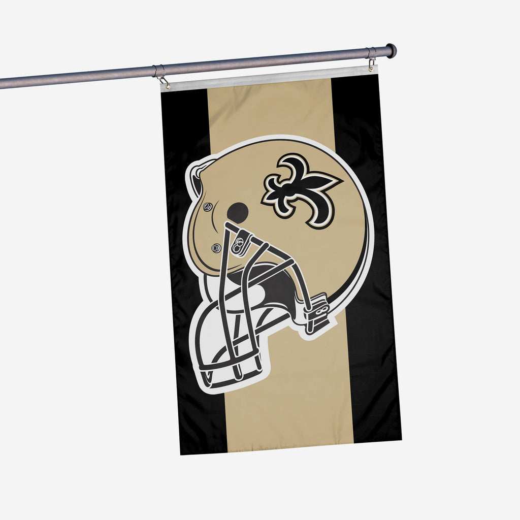 New Orleans Saints Helmet Horizontal Flag FOCO - FOCO.com